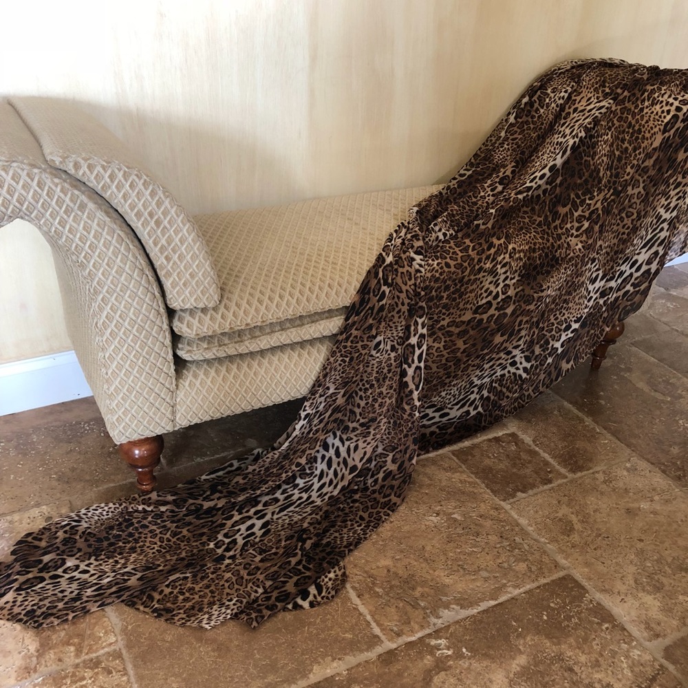 Animal print scarf wrap